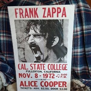 Frank Zappa Concert Poster
